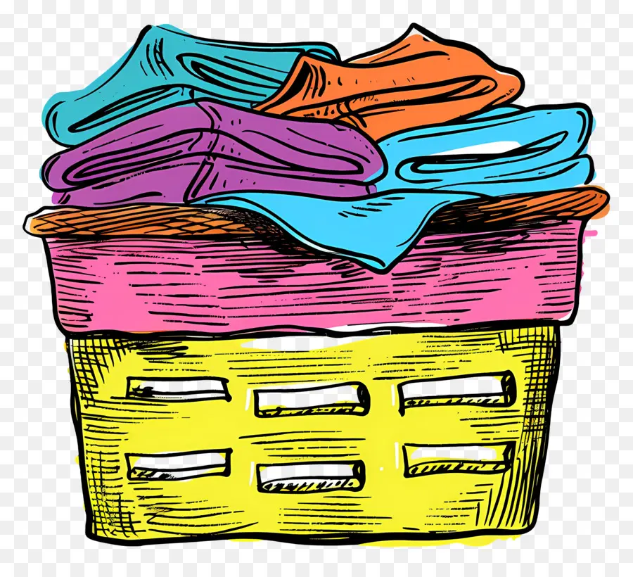 Canasta De Lavandería，Clothes PNG