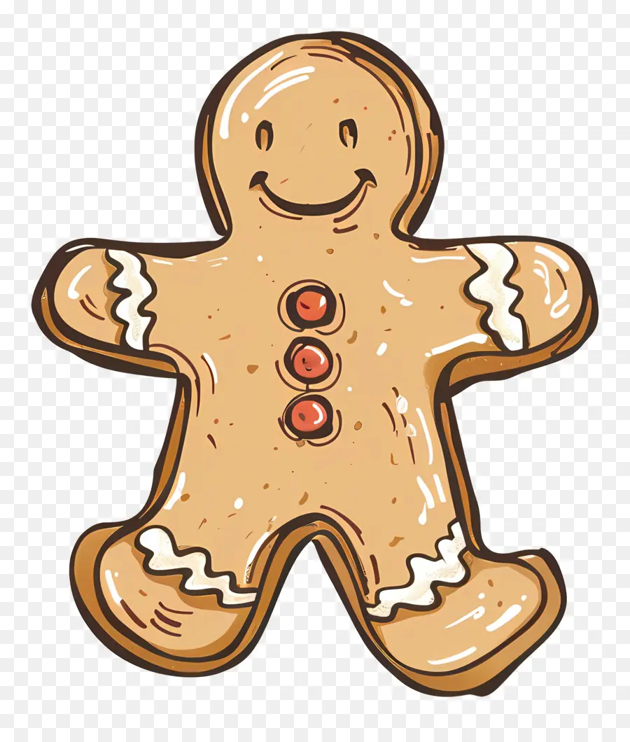 Galleta De Pan De Jengibre Navideño，Hombre De Pan De Jengibre PNG