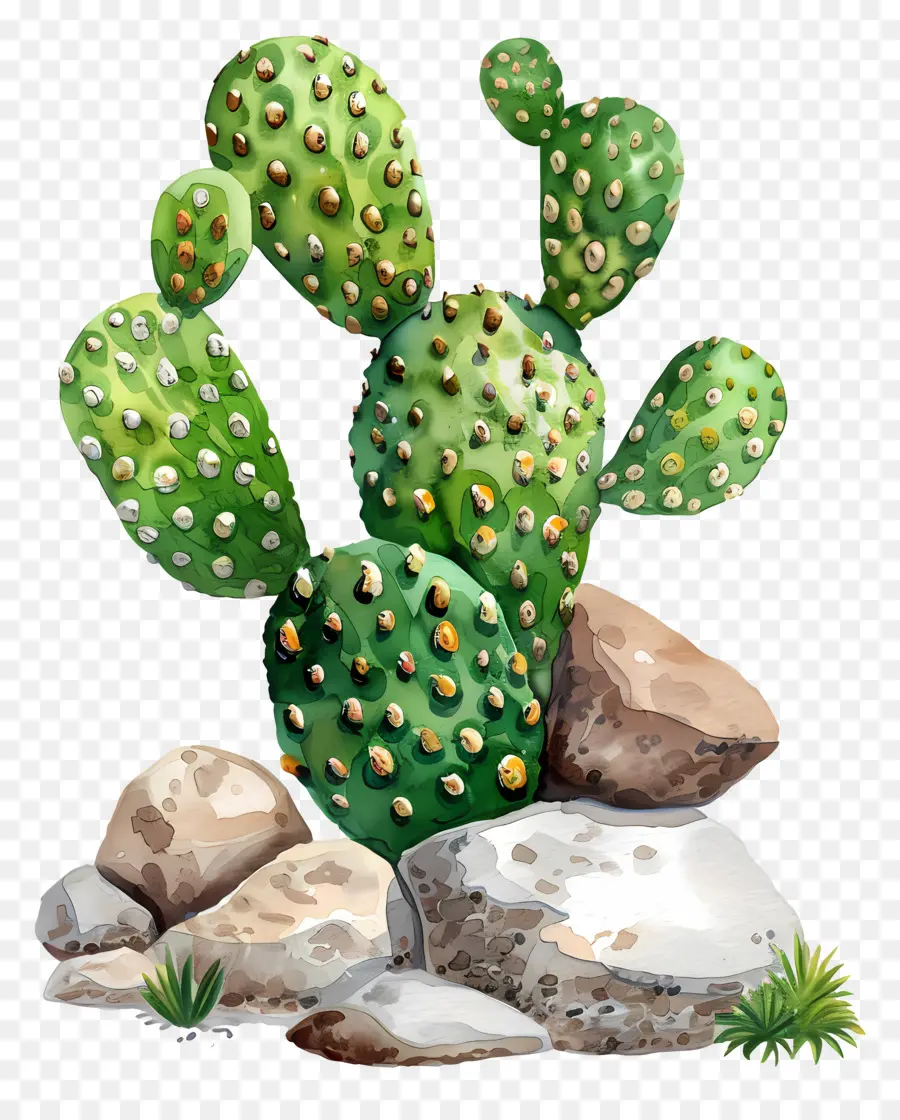 Cactus Con Rocas，Cactus PNG