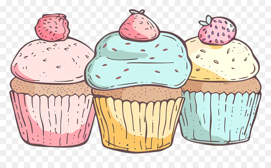 Panecillos，Cupcakes PNG