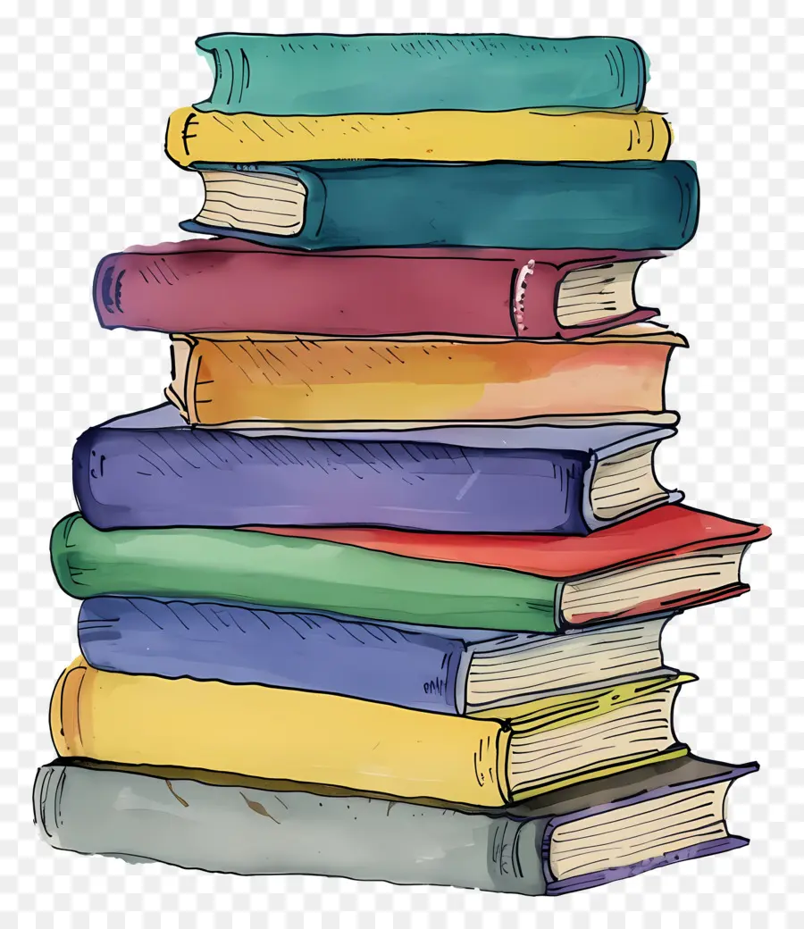 Pila De Libros，Libros PNG