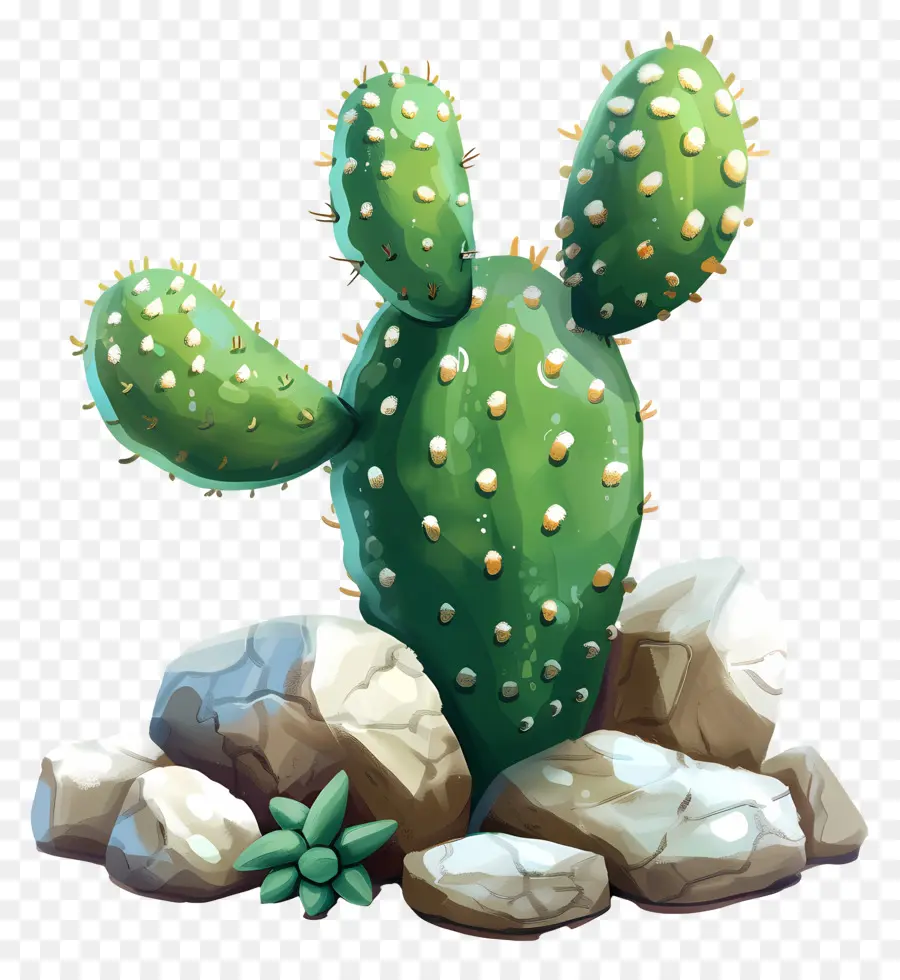 Cactus Con Rocas，Cactus PNG