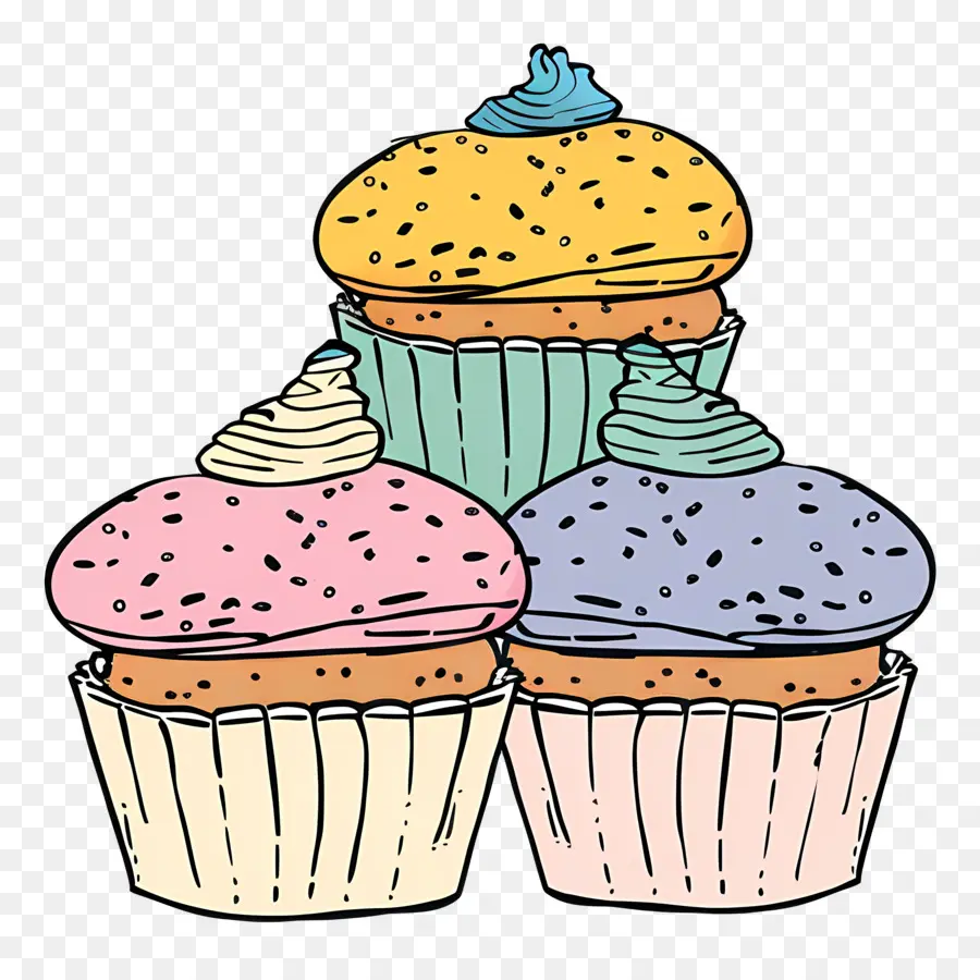 Panecillos，Cupcakes PNG