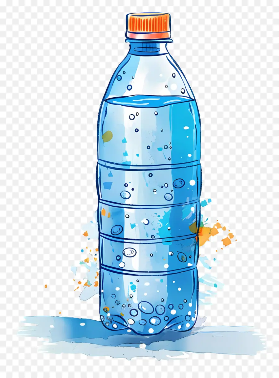 Botella De Agua，Botella De Agua Colorida PNG