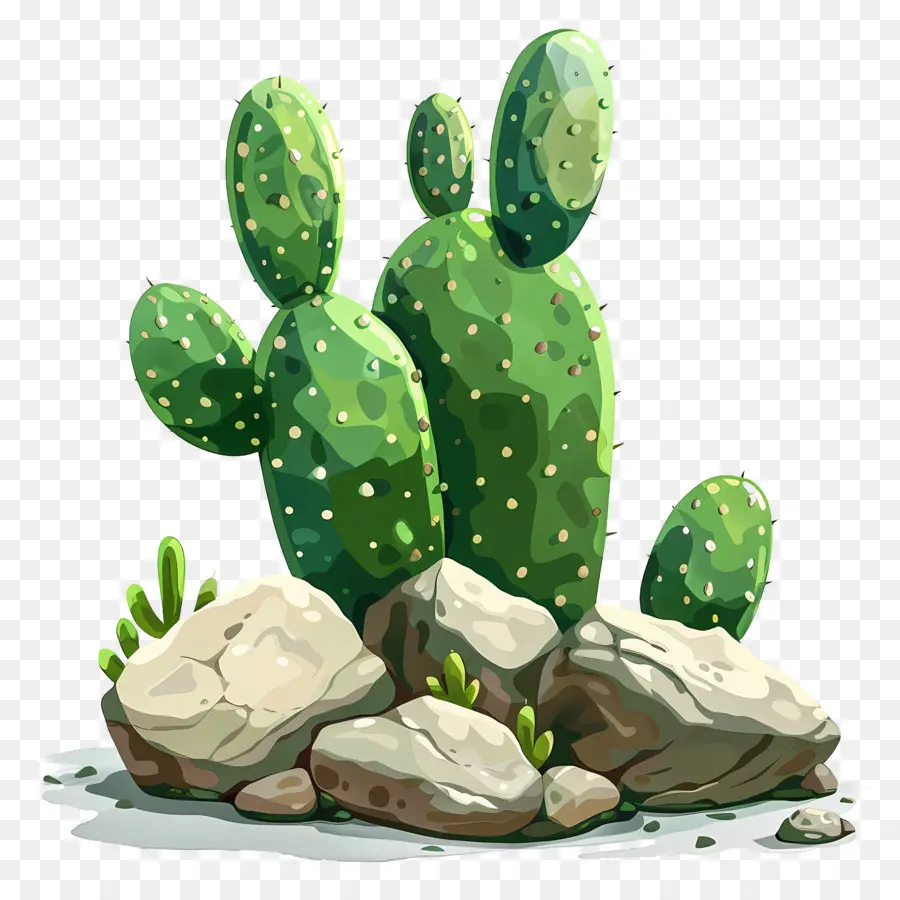 Cactus Con Rocas，Cactus PNG