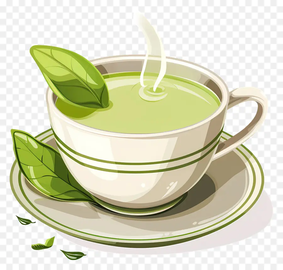 Té Verde，La Taza De Té Verde PNG