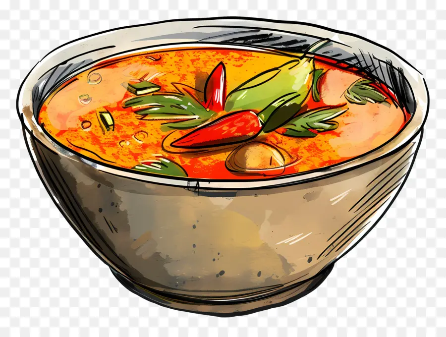 Sopa Picante，Tazón De Sopa PNG