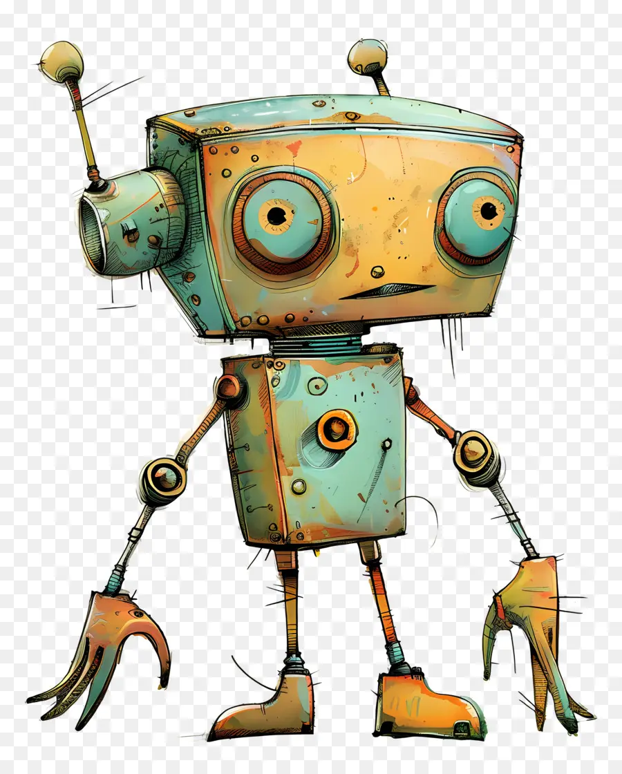 Robot De Dibujos Animados，Robot PNG