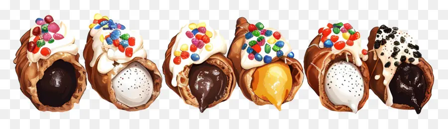 Cannoli，Conos De Helado PNG