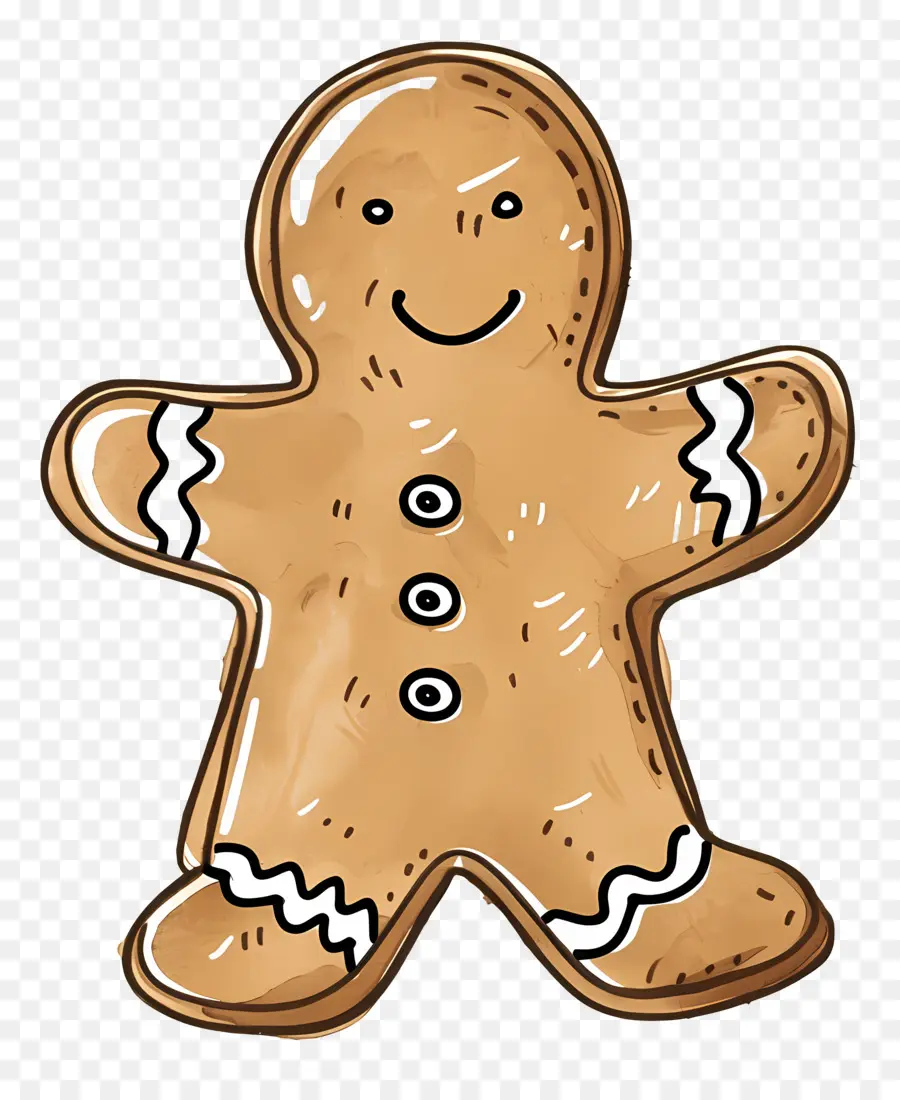 Galleta De Pan De Jengibre Navideño，Hombre De Pan De Jengibre PNG