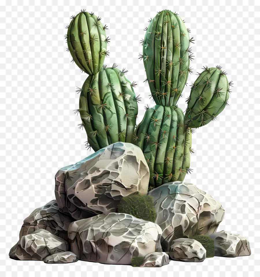 Cactus Con Rocas，Cactus PNG