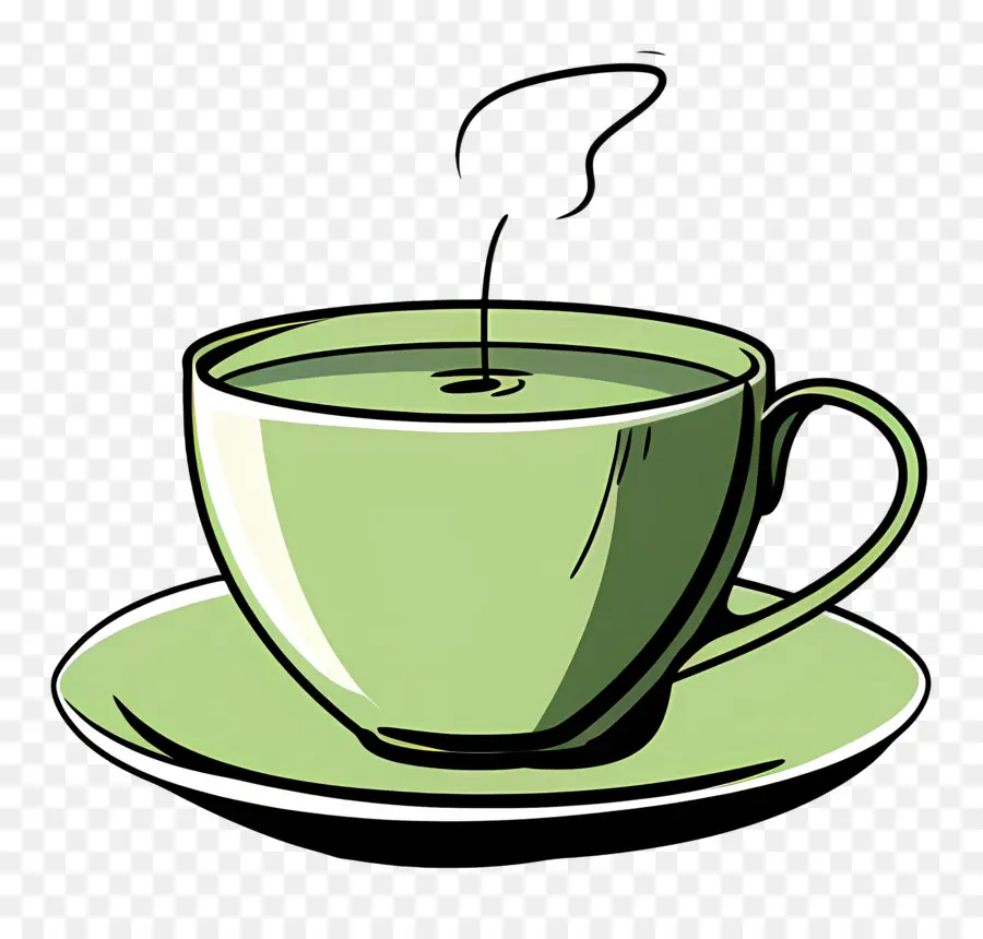 Té Verde，Taza De Té Verde PNG