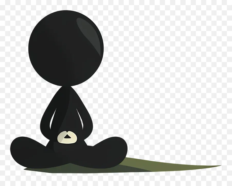 Figura De Palo Meditando，La Meditación PNG