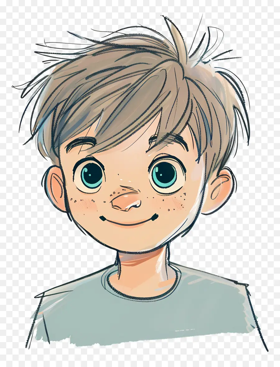 Chico Dudoso，Cartoon Boy PNG