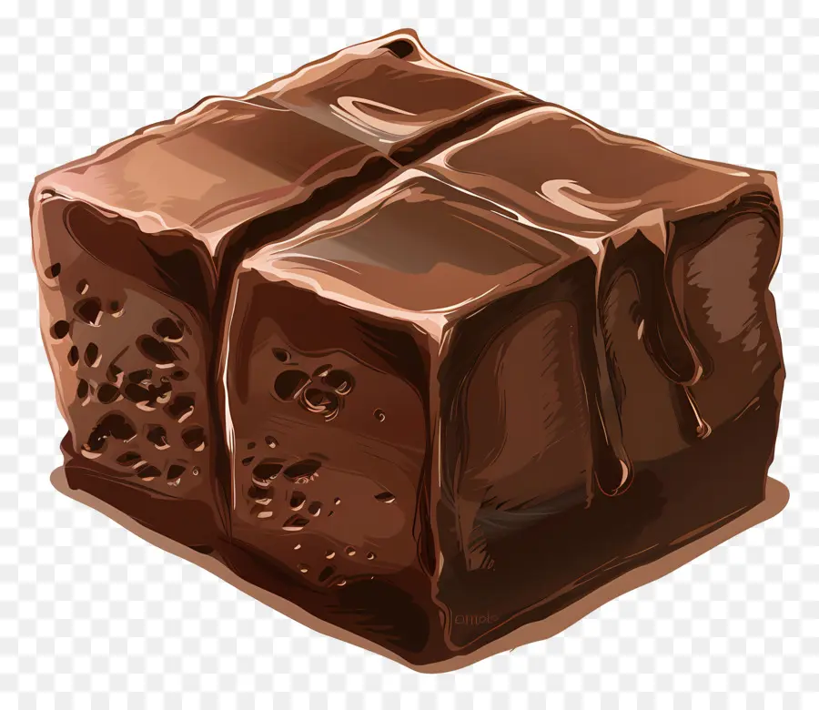 Cubo De Chocolate，Dulce PNG