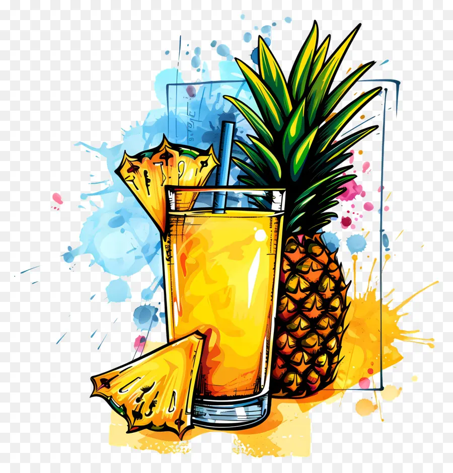 Jugo De Piña，La Fruta PNG