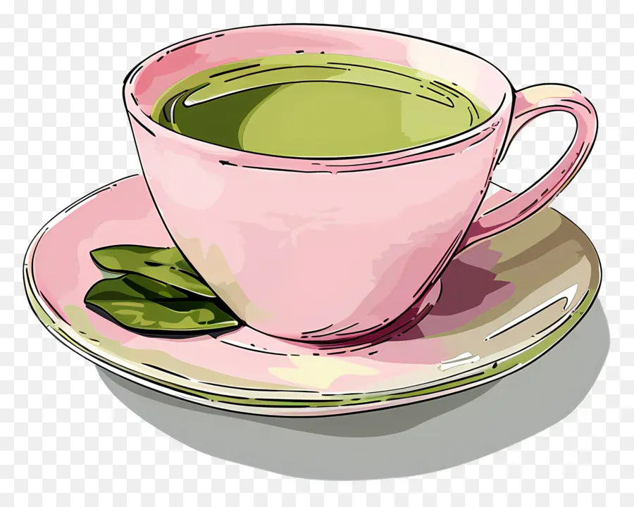 Té Verde，Taza De Té PNG