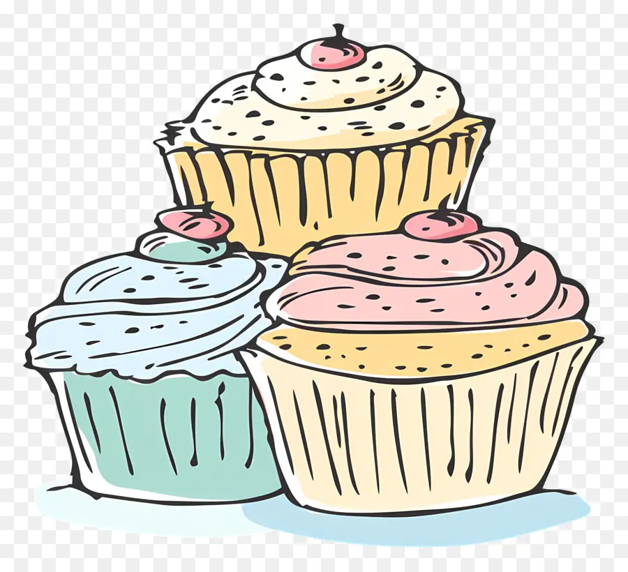 Cupcakes，De Postre PNG