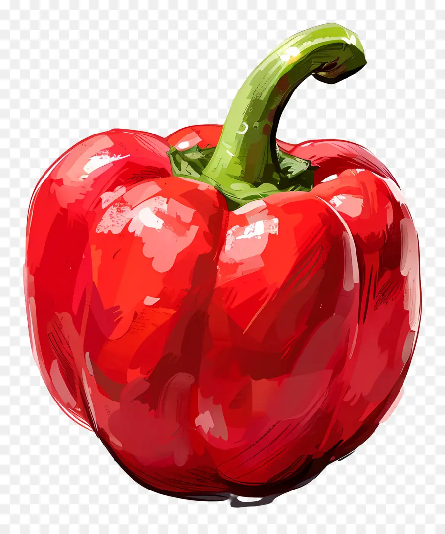 Red Bell Pepper，Vegetal PNG