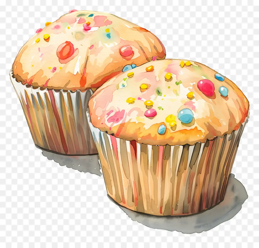 Cupcakes Con Chispas，Cupcakes PNG