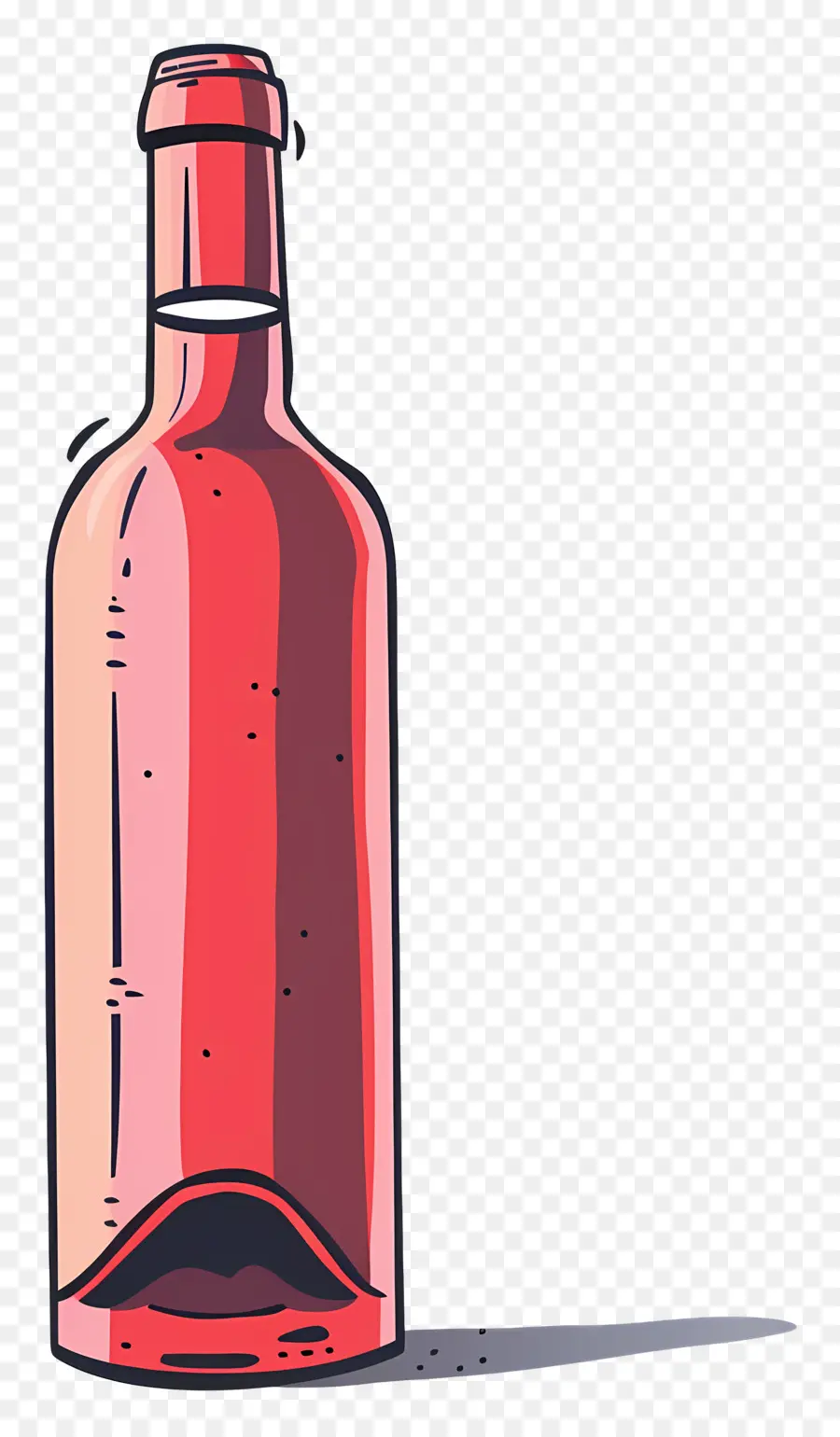 Botella De Vino，Rojo PNG