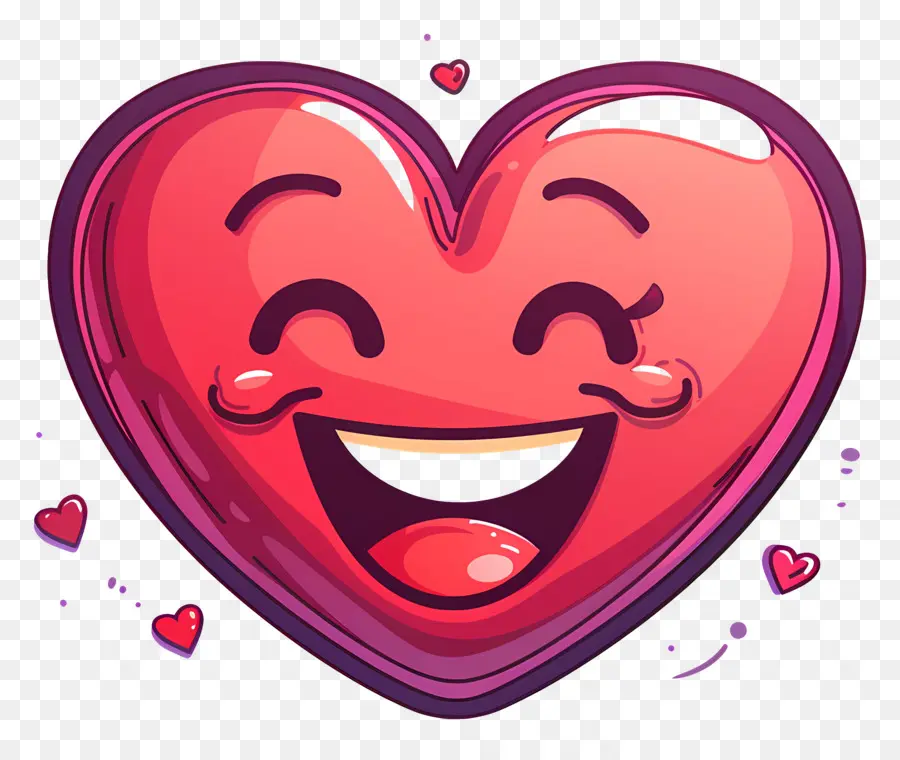 Sonriendo Corazón，Corazón Emoji PNG