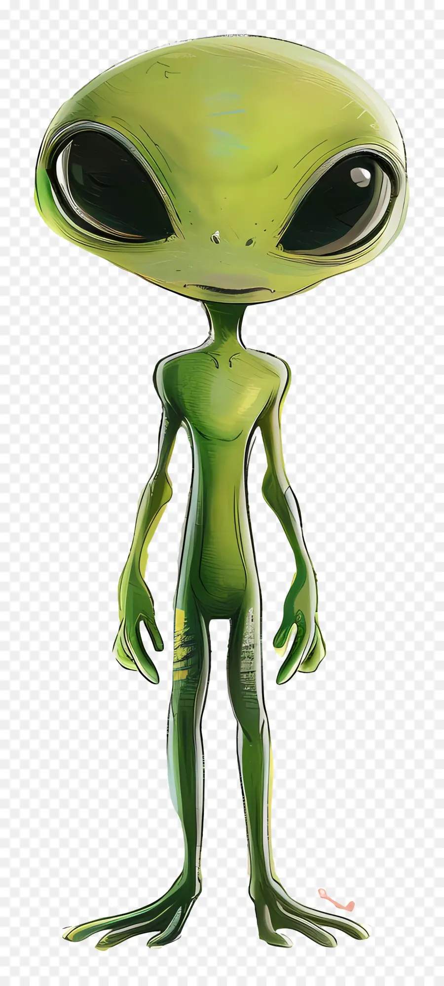 Dibujos Animados Extranjero，Extraterrestre Verde PNG