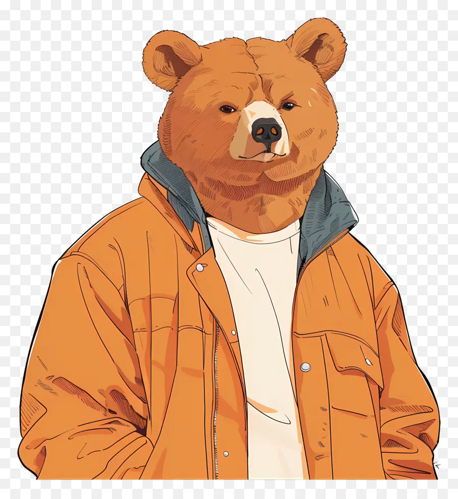 Oso，Oso En Una Chaqueta PNG