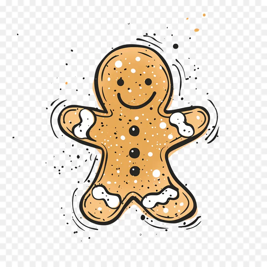 Galleta De Pan De Jengibre Navideño，Hombre De Pan De Jengibre PNG