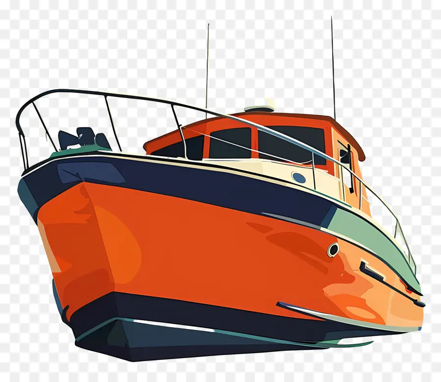 Bote，Barco Naranja PNG