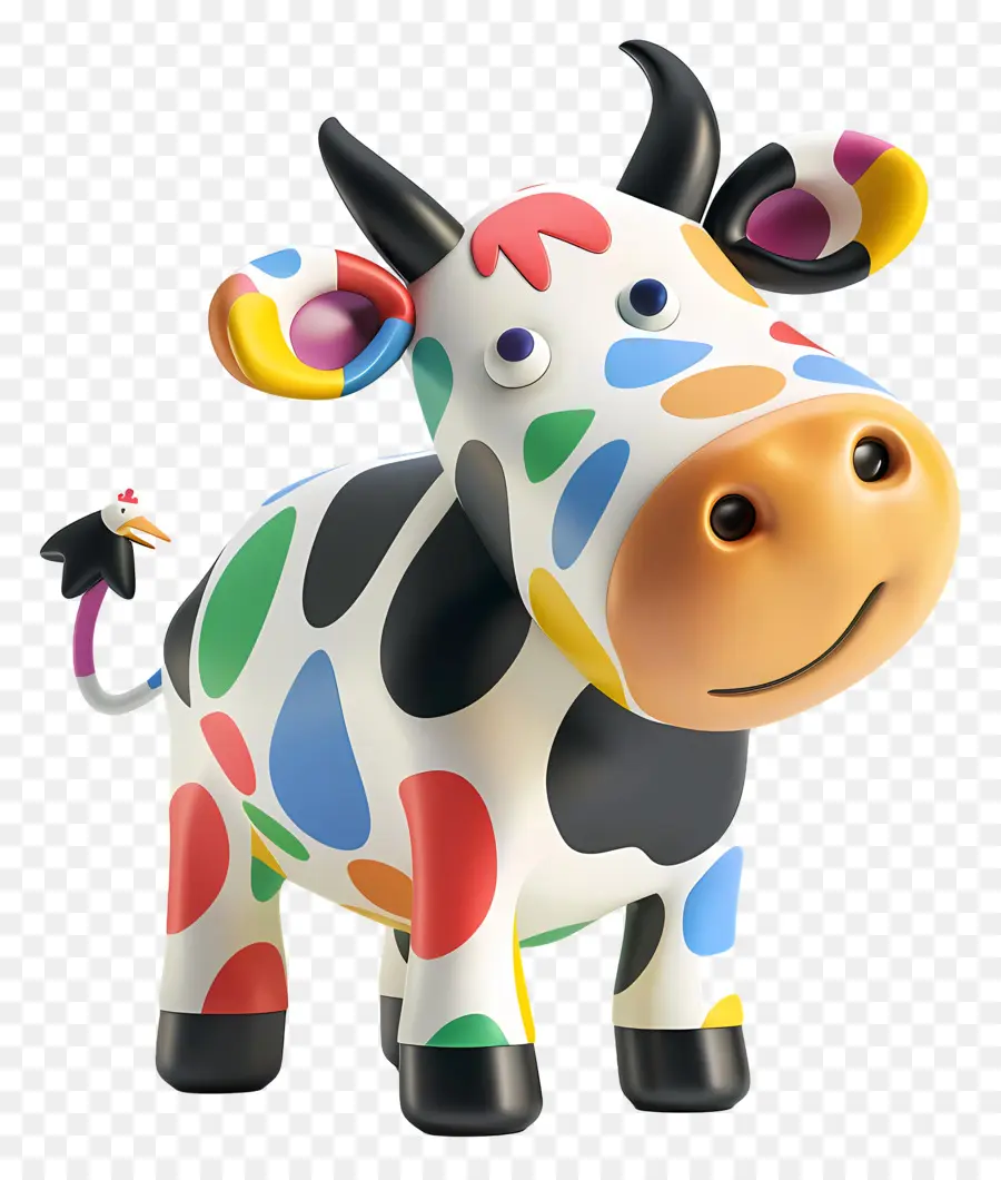 Vaca，Vaca Colorida PNG