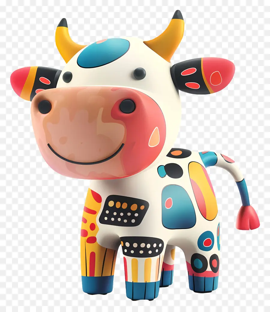 Vaca，Vaca Colorida PNG