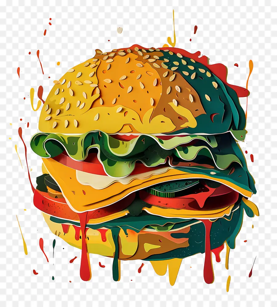 Hamburguesa，Queso PNG