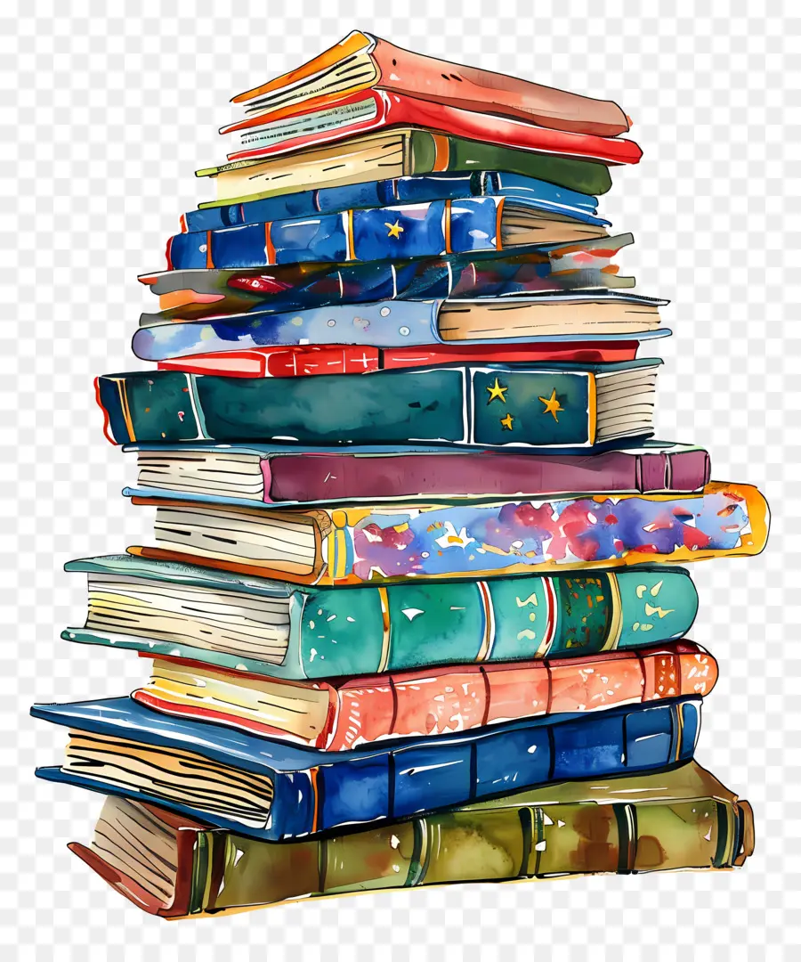 Pila De Libros，Libros PNG