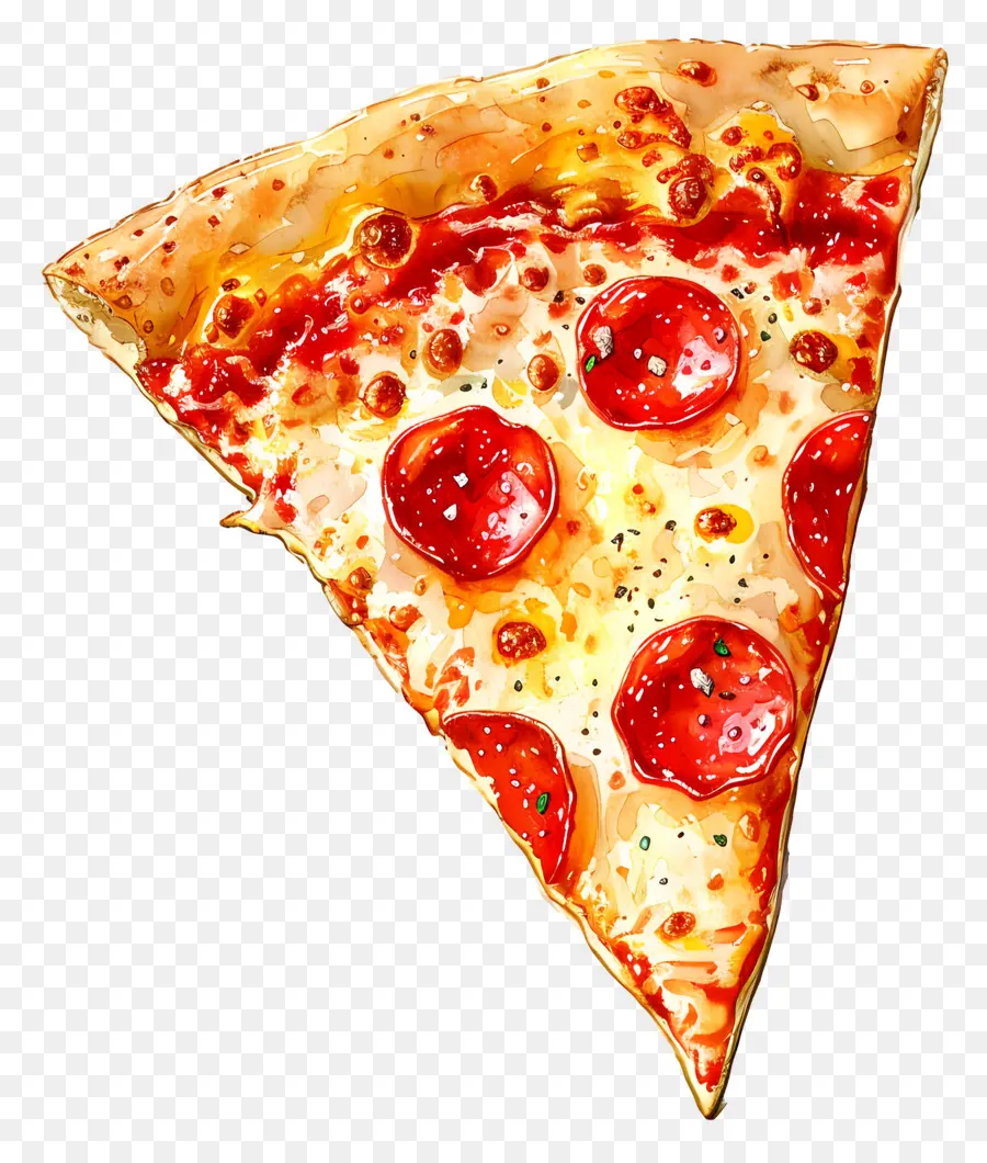 Rebanada De Pizza，Rebanada De Pizza De Pepperoni PNG