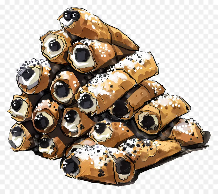 Cannoli，De Postre PNG