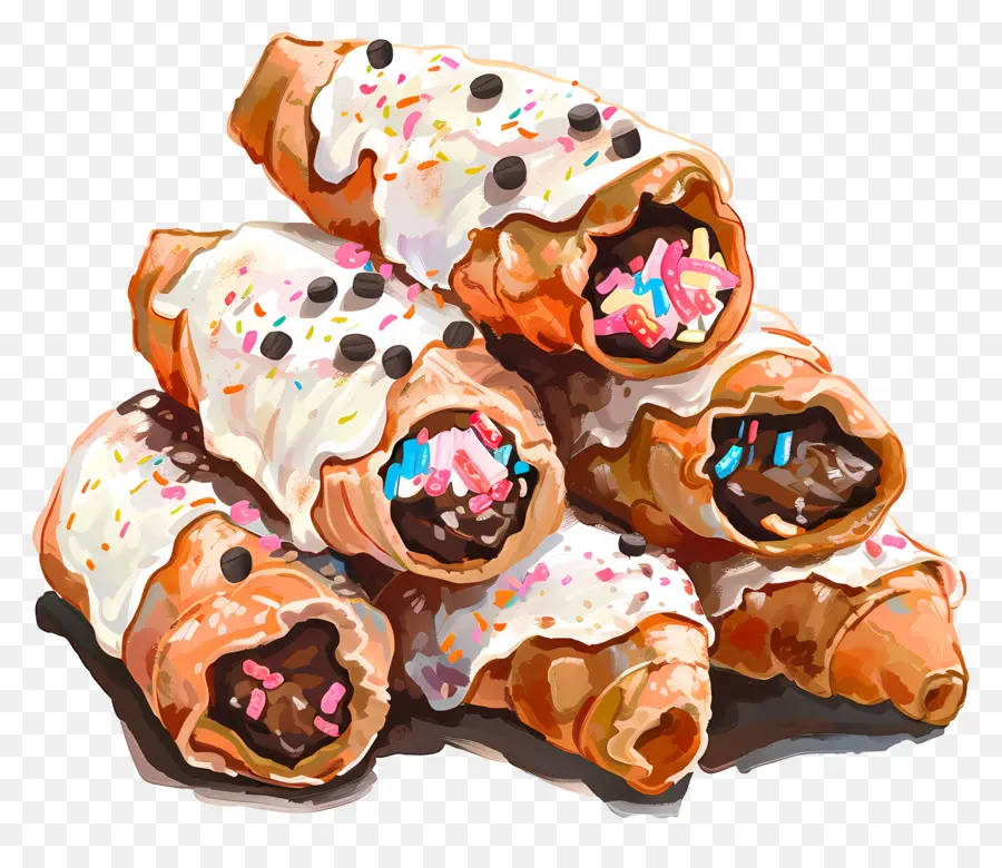 Cannoli，Pasteles PNG