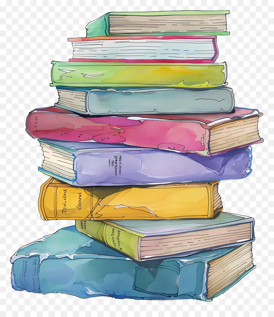 Libros，Pila PNG