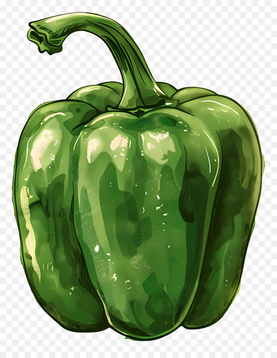 Pimiento Verde，Capsicum PNG