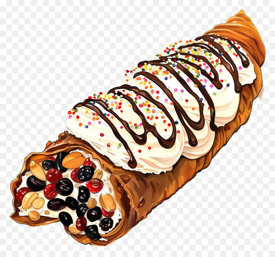 Cannoli，Pasteles PNG