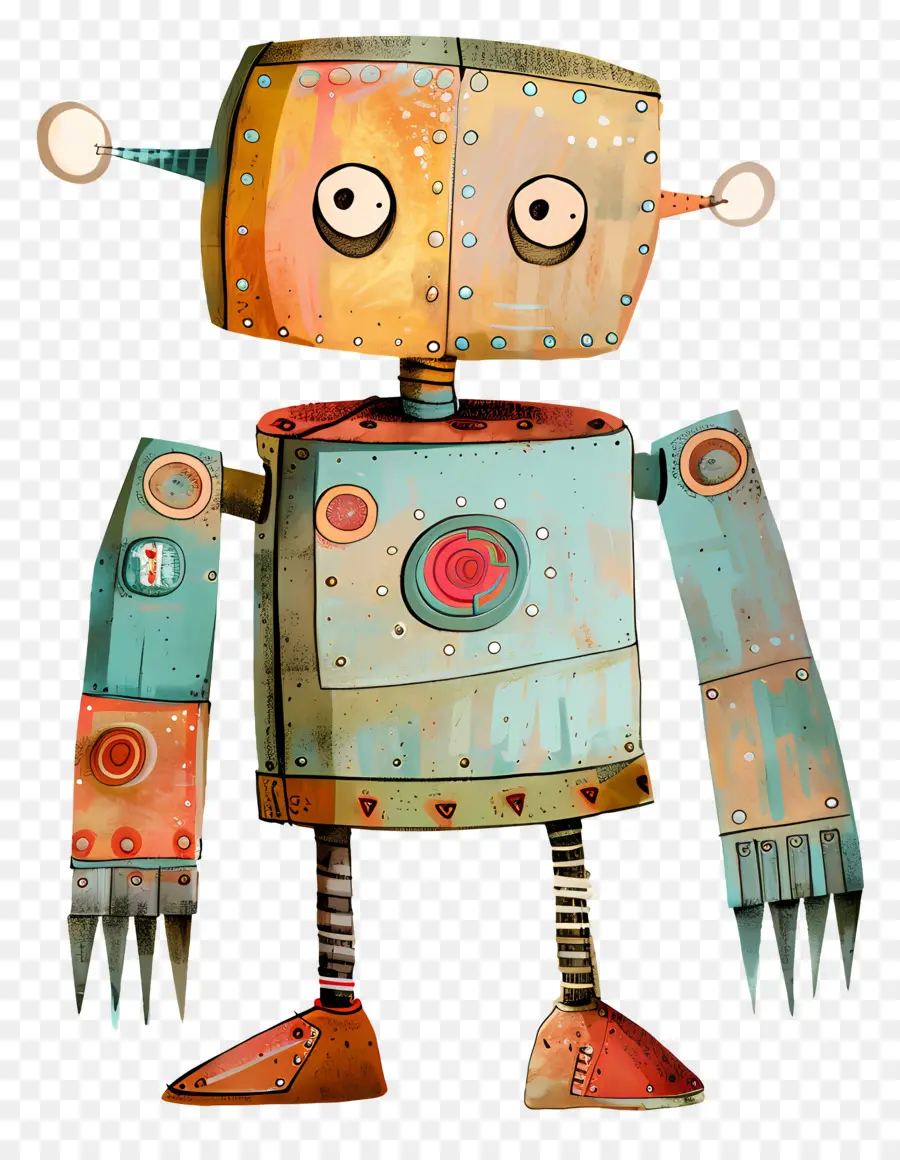 Robot De Dibujos Animados，Robot PNG