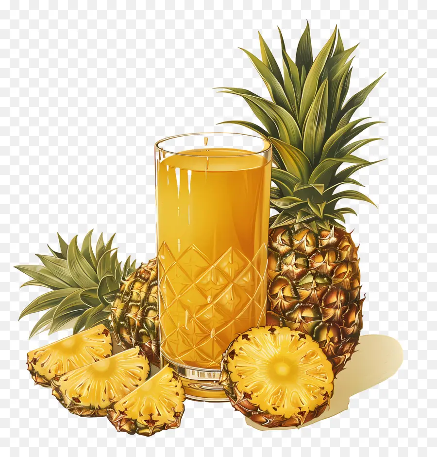 Jugo De Piña，La Fruta PNG