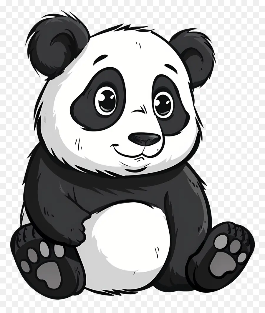 Panda De Dibujos Animados，Panda PNG