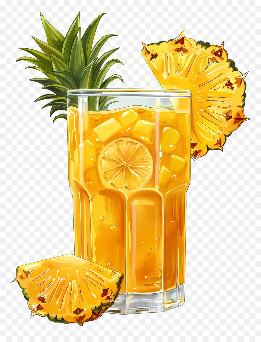 Jugo De Piña，Vidrio PNG