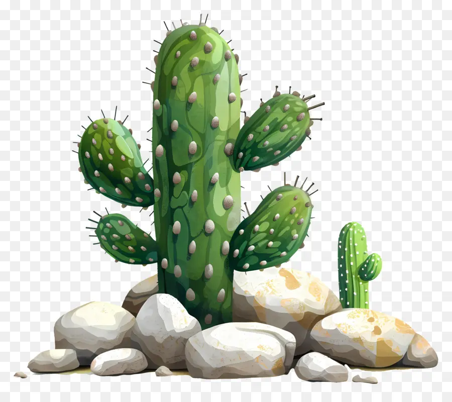 Cactus Con Rocas，Cactus PNG