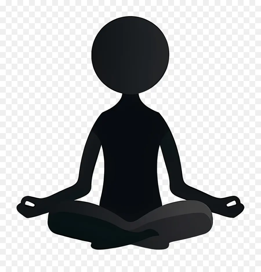 Figura De Palo Meditando，Persona Meditando PNG