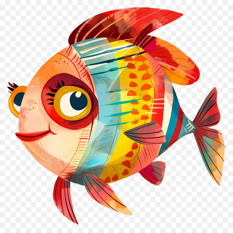 Dibujos Animados De Pescado，Pez Amarillo PNG