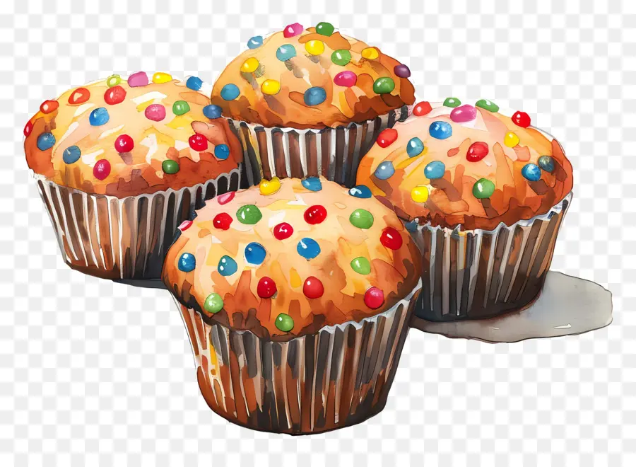 Cupcakes Con Chispas，Cupcakes PNG