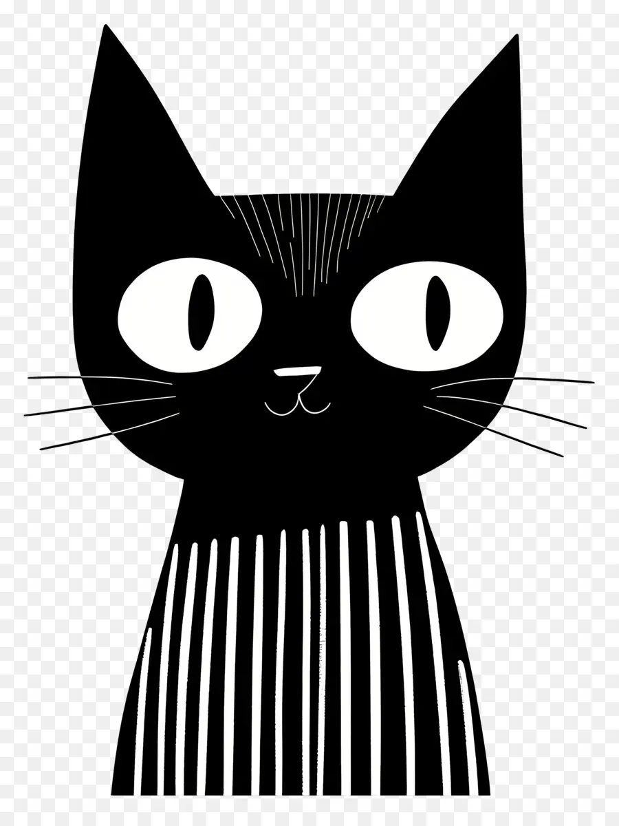 Kuromi，Gato Negro De La Silueta PNG