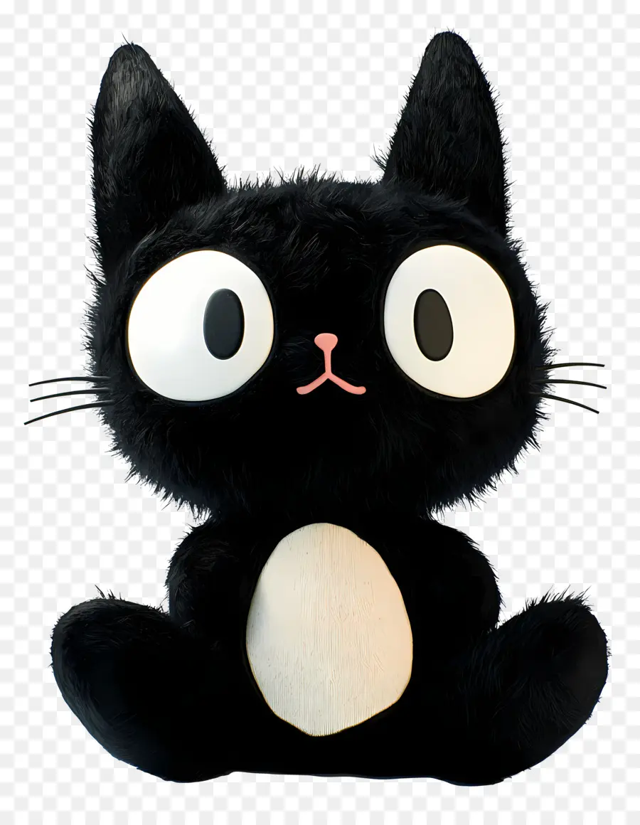 Kuromi，Cat De Peluche Negro PNG